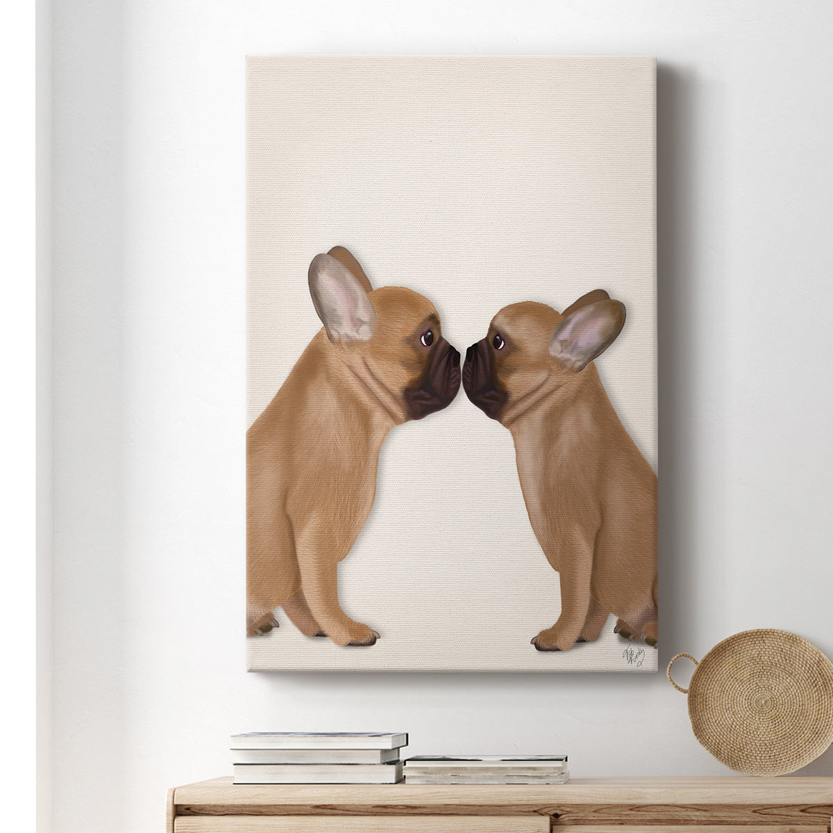 French Kiss Close Up I Premium Gallery Wrapped Canvas - Ready to Hang
