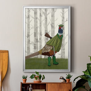 Pheasant Shooting Party 2 Premium Framed Print - Ready to Hang