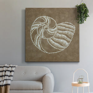 Embroidered Shells II-Premium Gallery Wrapped Canvas - Ready to Hang