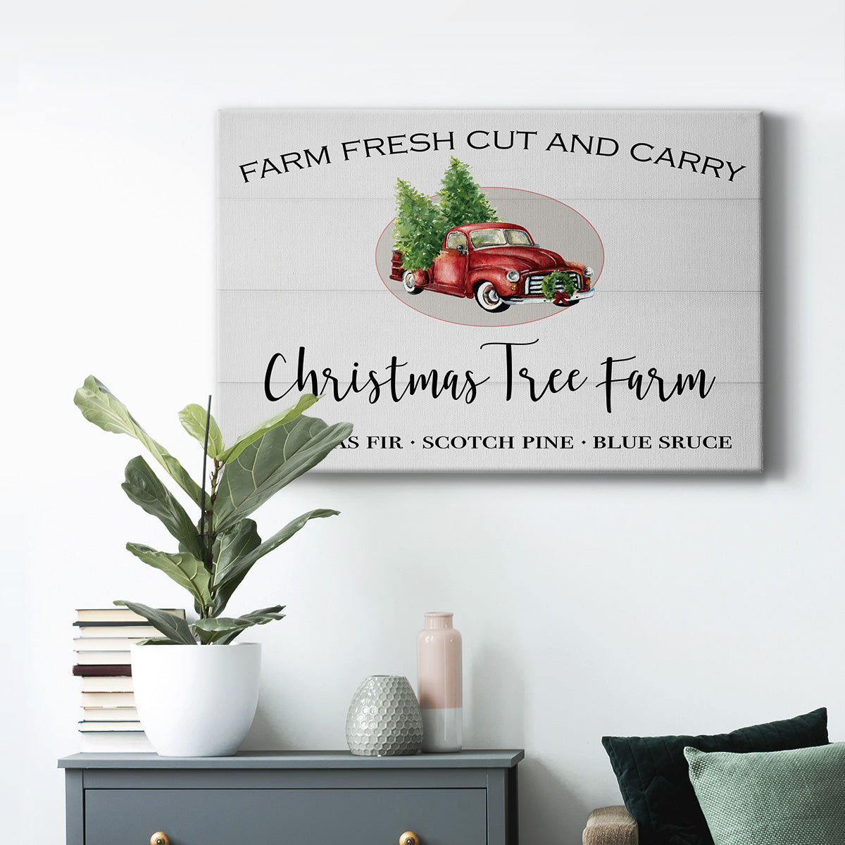 Christmas Tree Farm - Premium Gallery Wrapped Canvas  - Ready to Hang