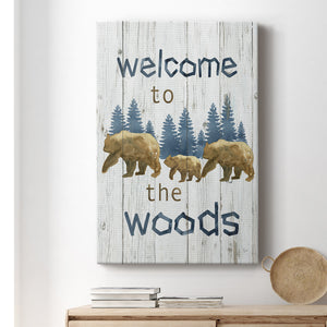 Welcome to the Woods Premium Gallery Wrapped Canvas - Ready to Hang