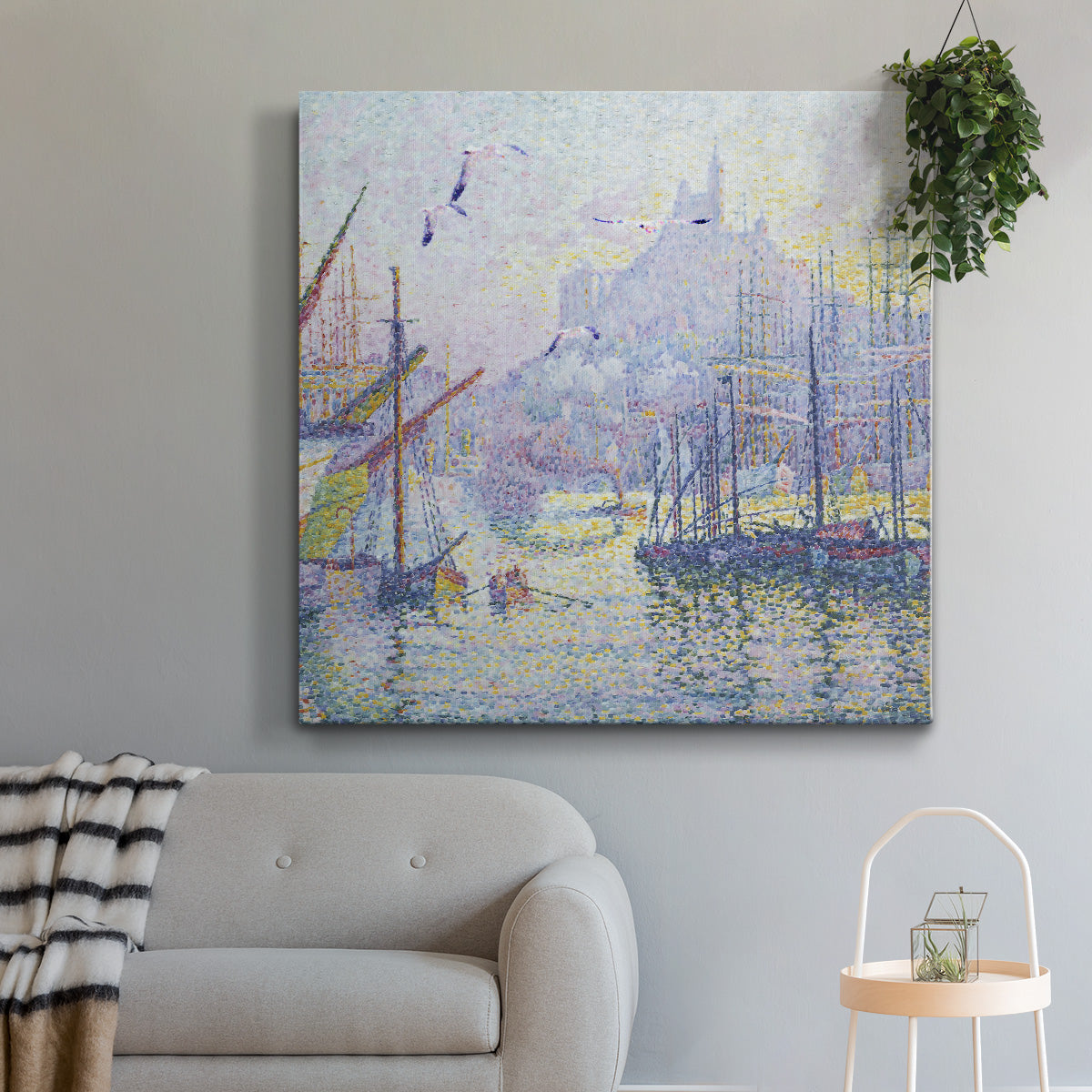 Pointillism I-Premium Gallery Wrapped Canvas - Ready to Hang