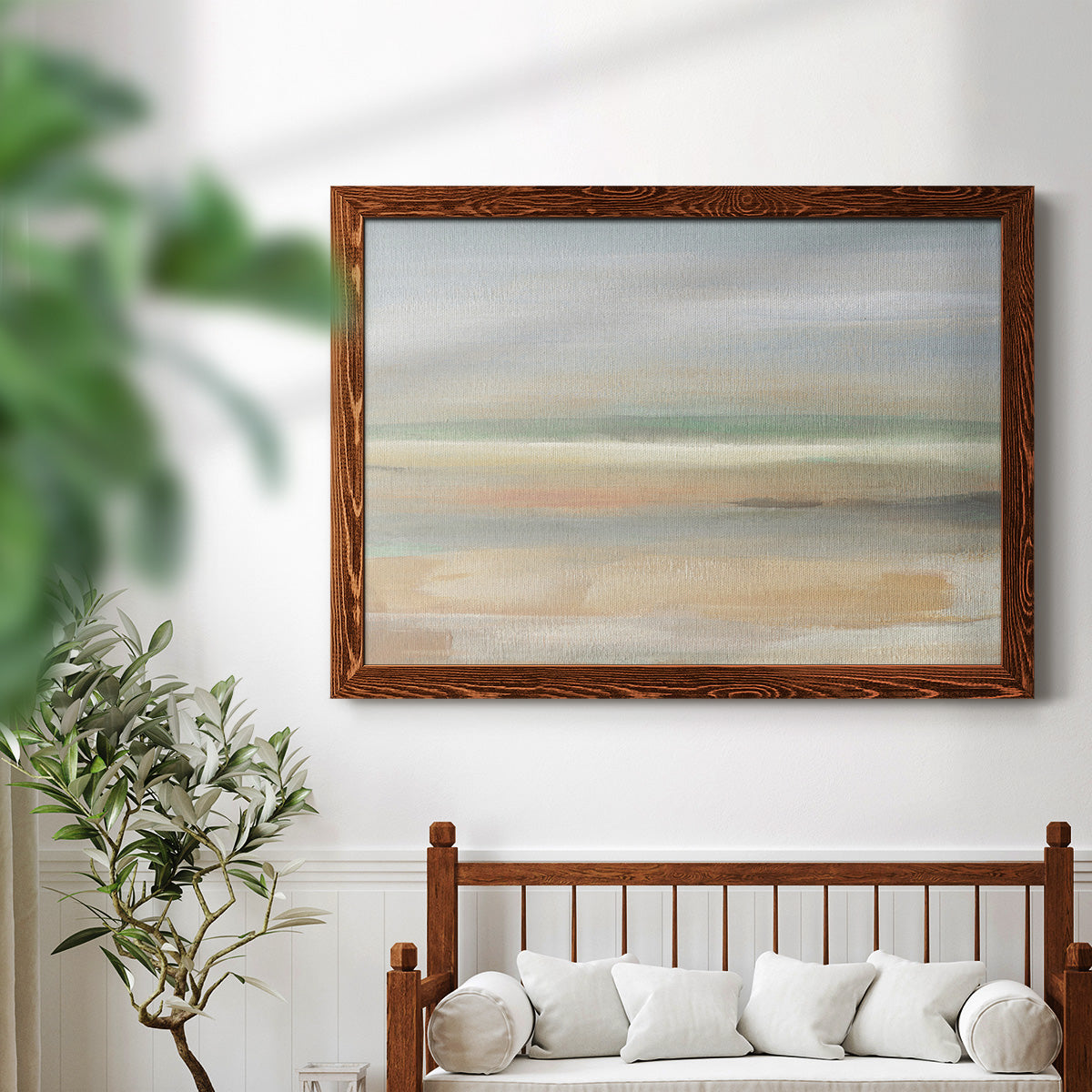 Soft Far Field-Premium Framed Canvas - Ready to Hang