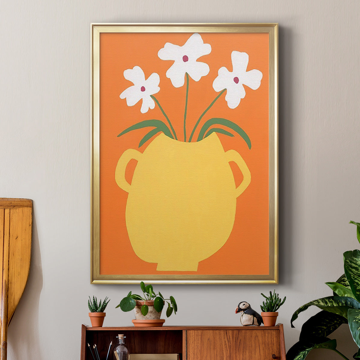 Modern Blooms II Premium Framed Print - Ready to Hang
