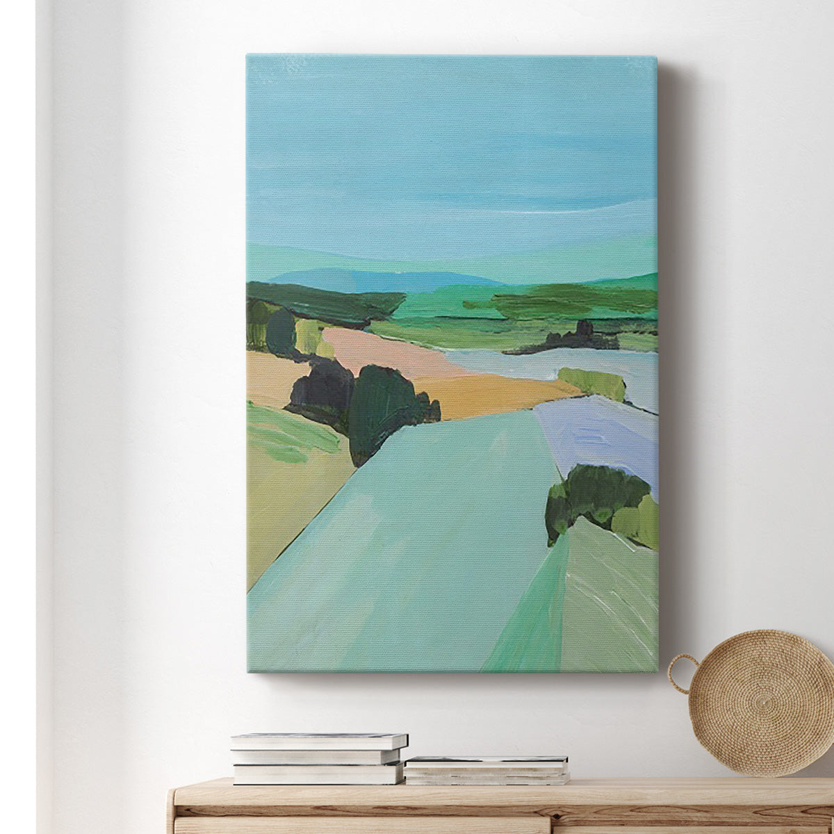Bright Colored Countryside IV Premium Gallery Wrapped Canvas - Ready to Hang
