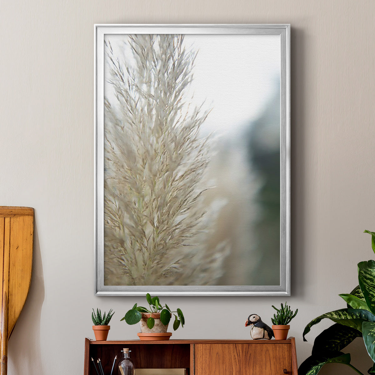 Subtle Grasses IV Premium Framed Print - Ready to Hang