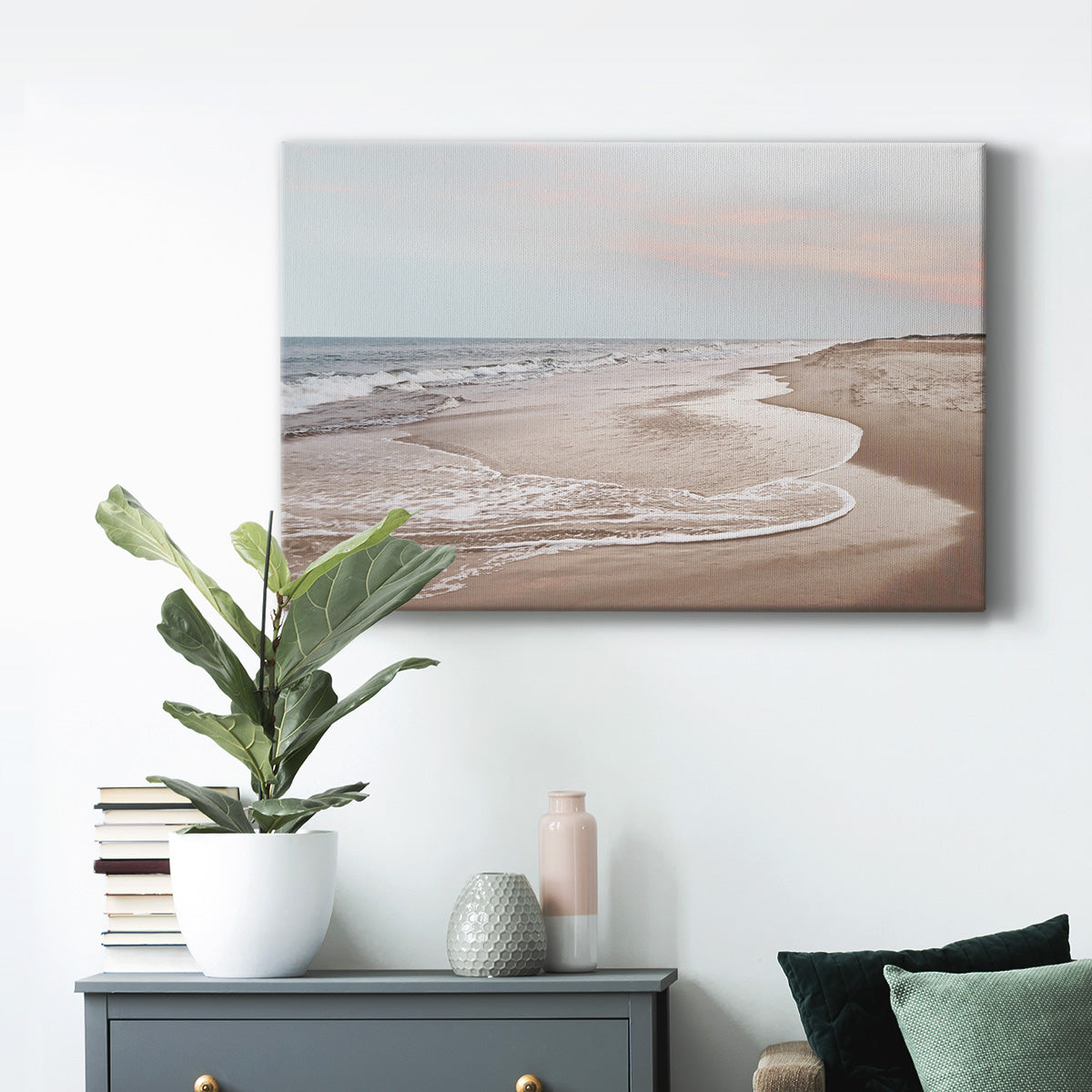 Corolla Soft Shore Premium Gallery Wrapped Canvas - Ready to Hang