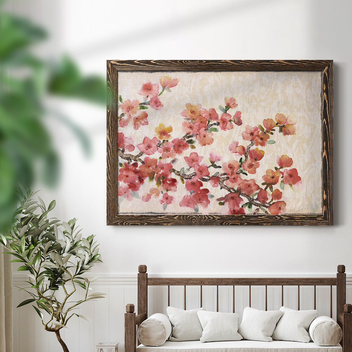 Cherry Blossom Composition II-Premium Framed Canvas - Ready to Hang