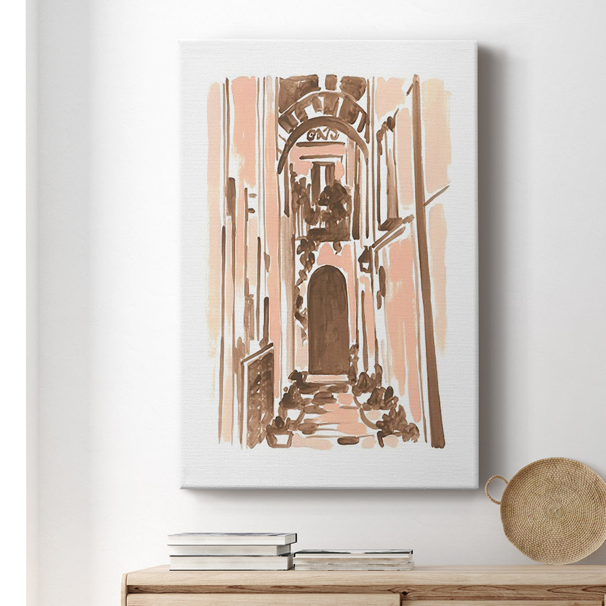 Blush Architecture Study IV Premium Gallery Wrapped Canvas - Ready to Hang