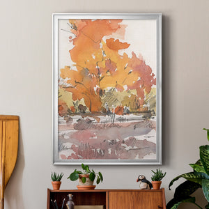 Watercolor Treeline Sketch II Premium Framed Print - Ready to Hang