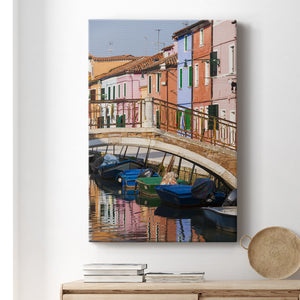 Colorful Canal Premium Gallery Wrapped Canvas - Ready to Hang