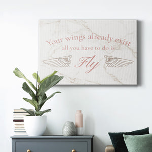 Wings Exist Premium Gallery Wrapped Canvas - Ready to Hang