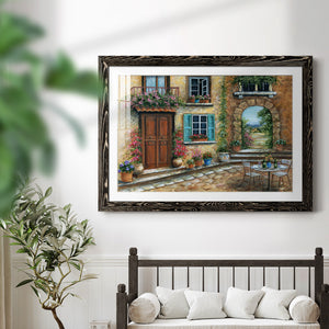 Tuscan Courtyard-Premium Framed Print - Ready to Hang