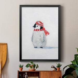 Penguin Play II Premium Framed Print - Ready to Hang