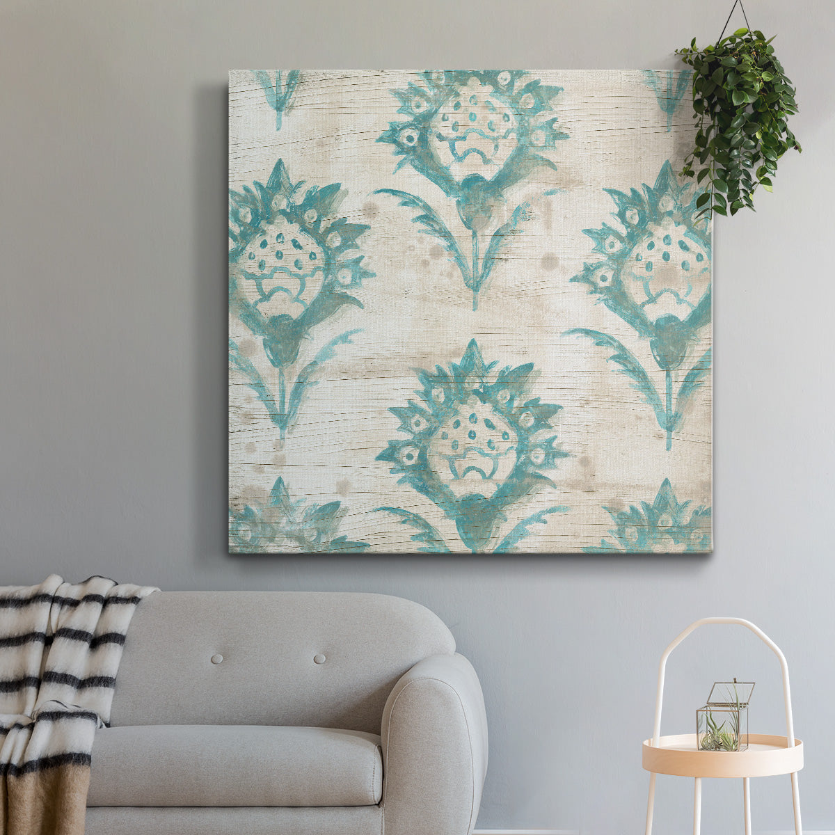 Serene Cerulean VII-Premium Gallery Wrapped Canvas - Ready to Hang