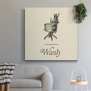 Laundry Sign I-Premium Gallery Wrapped Canvas - Ready to Hang
