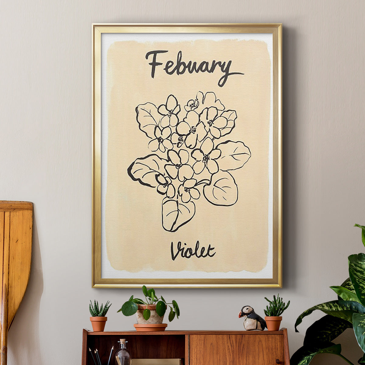 Birth Month II Premium Framed Print - Ready to Hang