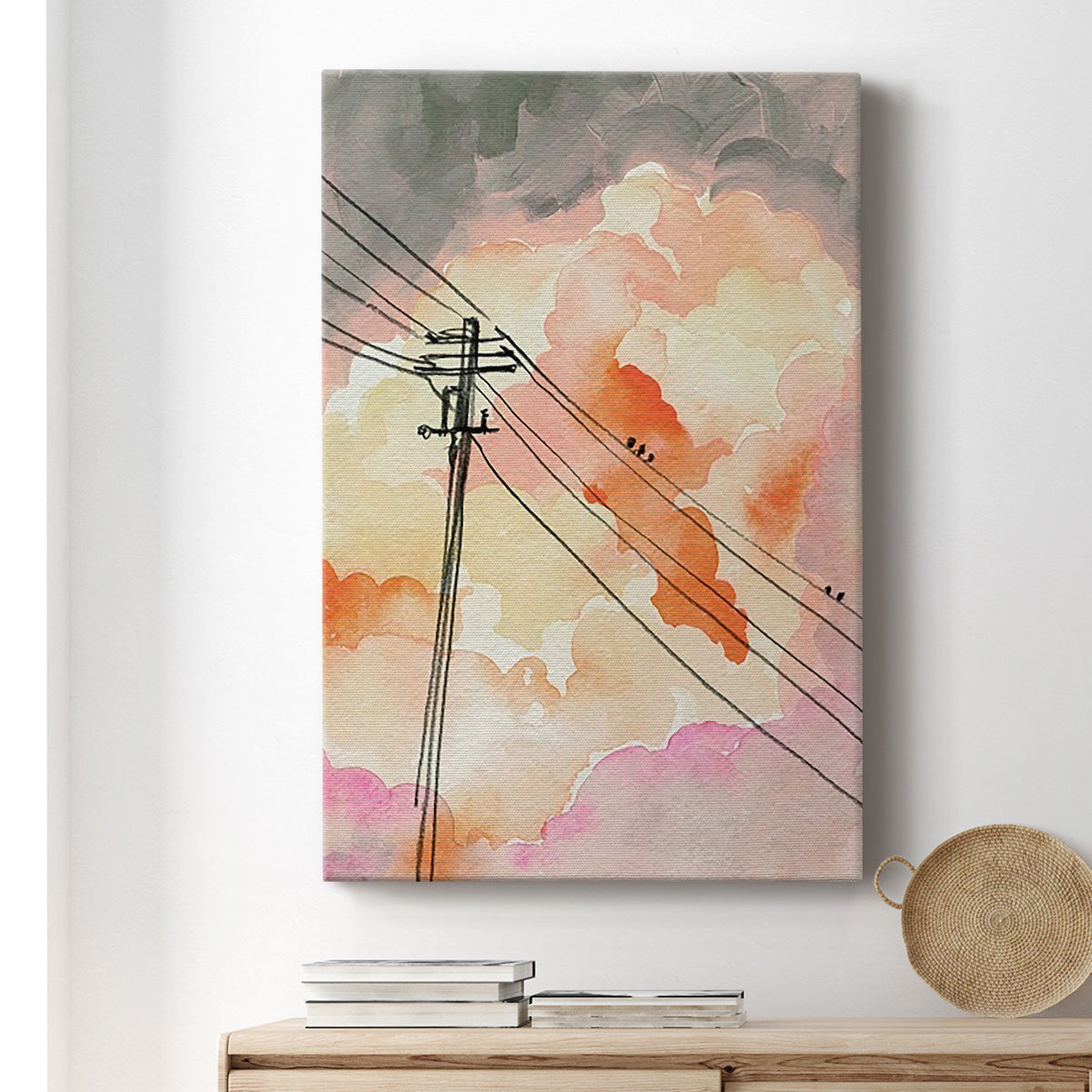 Cloudy Communication II Premium Gallery Wrapped Canvas - Ready to Hang