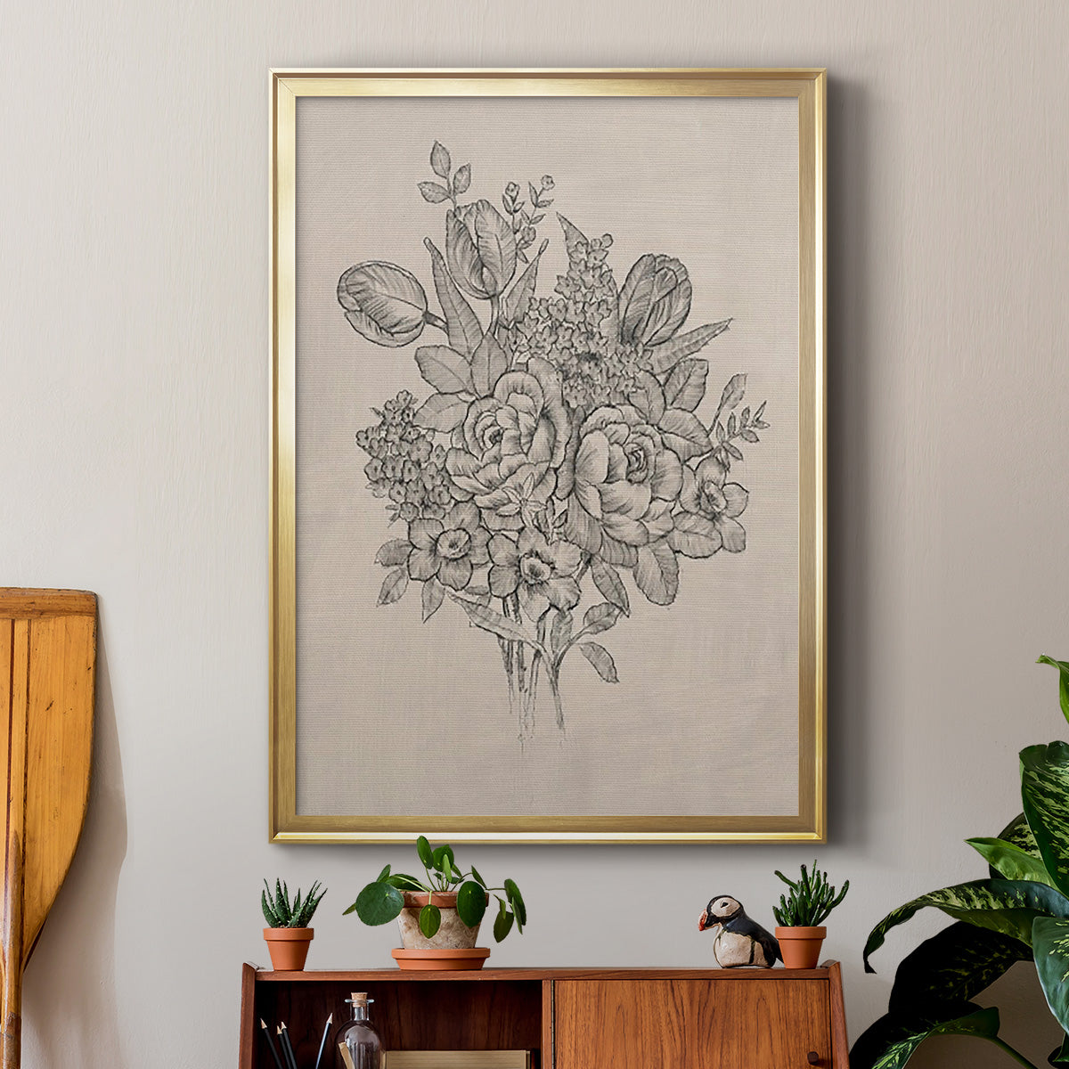 Floral Bouquet II Premium Framed Print - Ready to Hang