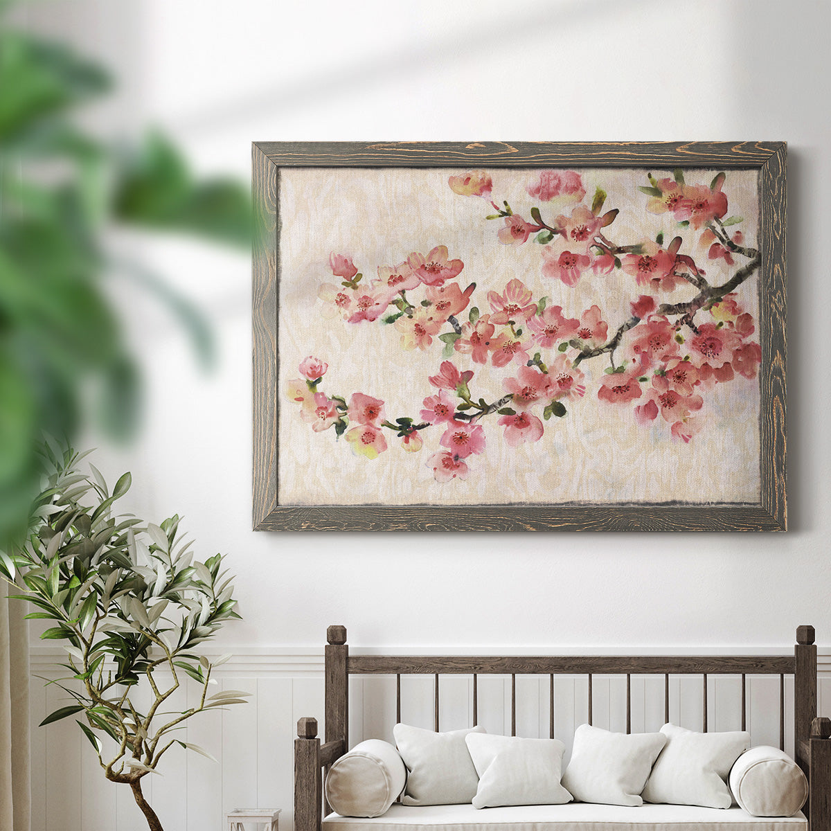 Cherry Blossom Composition I-Premium Framed Canvas - Ready to Hang