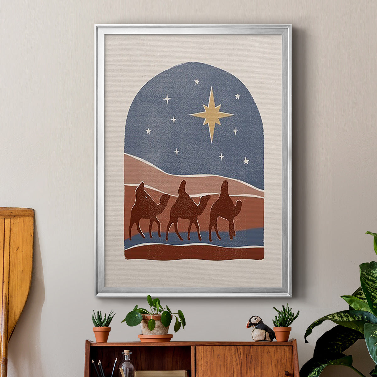 Boho Nativity II Premium Framed Print - Ready to Hang