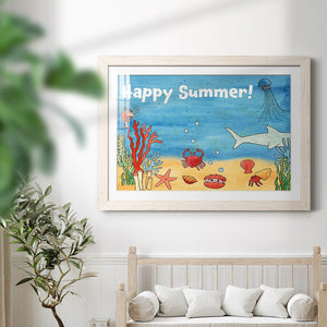 Cute Sea Creatures I-Premium Framed Print - Ready to Hang