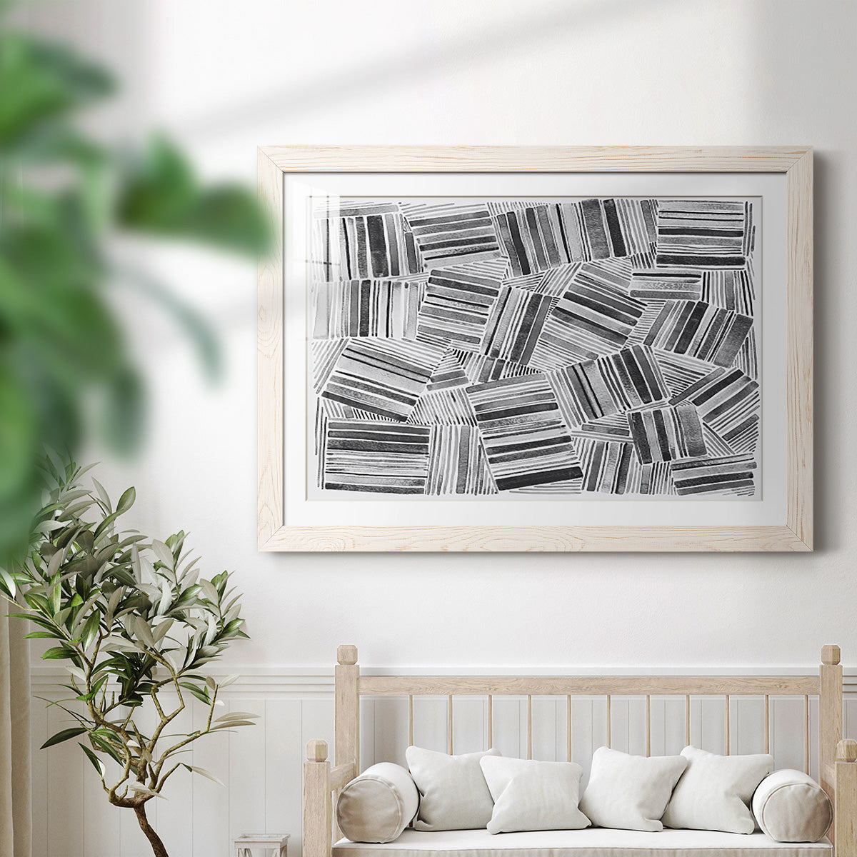 Quilted Pattern III-Premium Framed Print - Ready to Hang