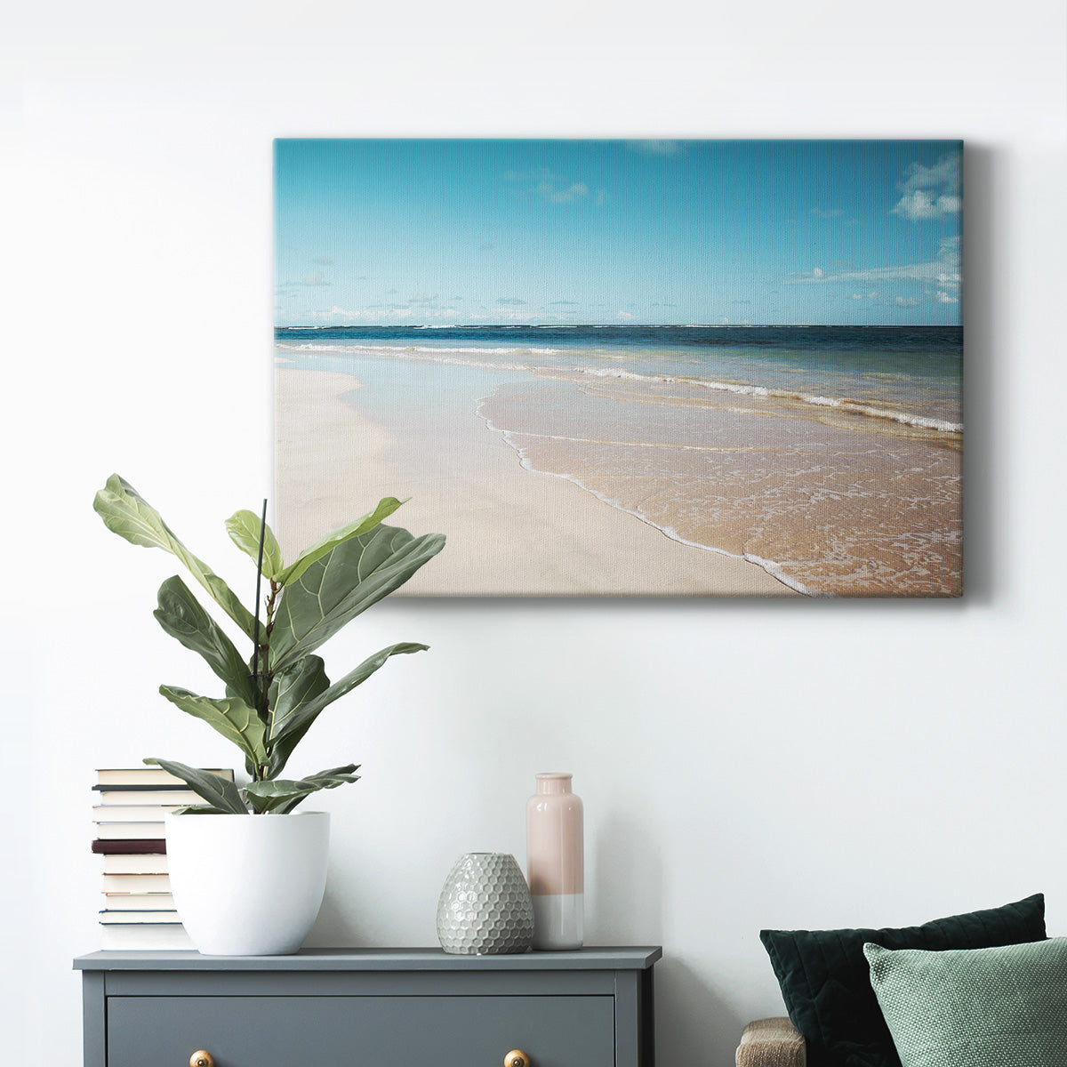 Sugar Sand Beach Premium Gallery Wrapped Canvas - Ready to Hang