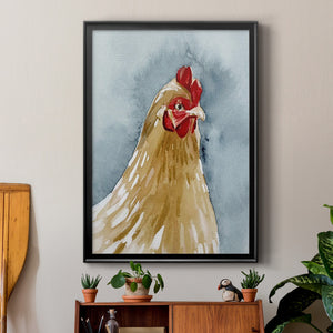 Chicken Portrait II Premium Framed Print - Ready to Hang