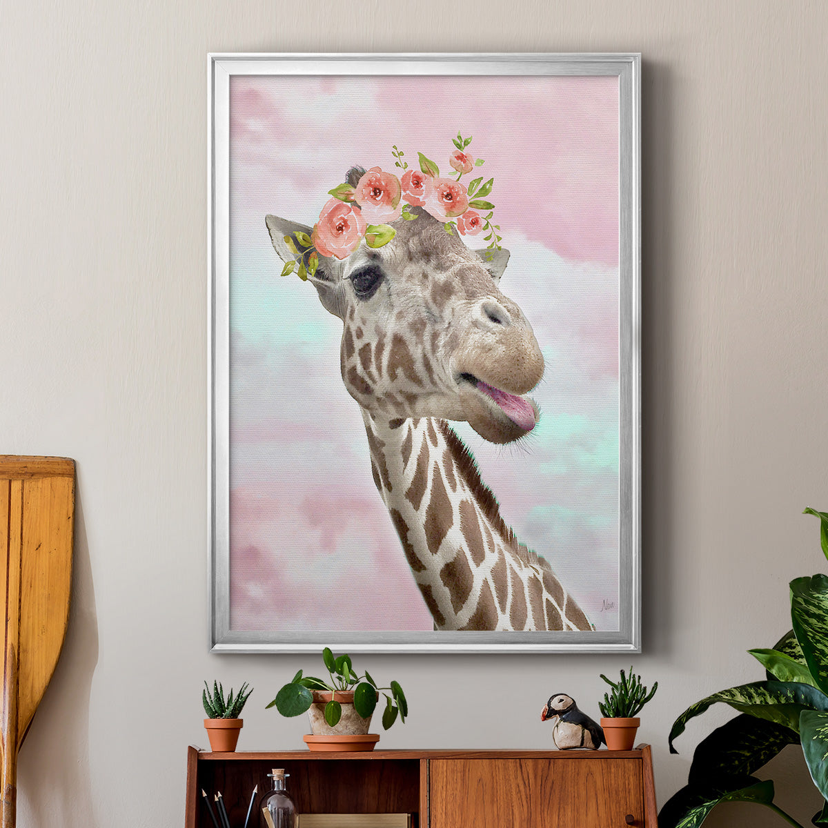 Floral Fun I Premium Framed Print - Ready to Hang