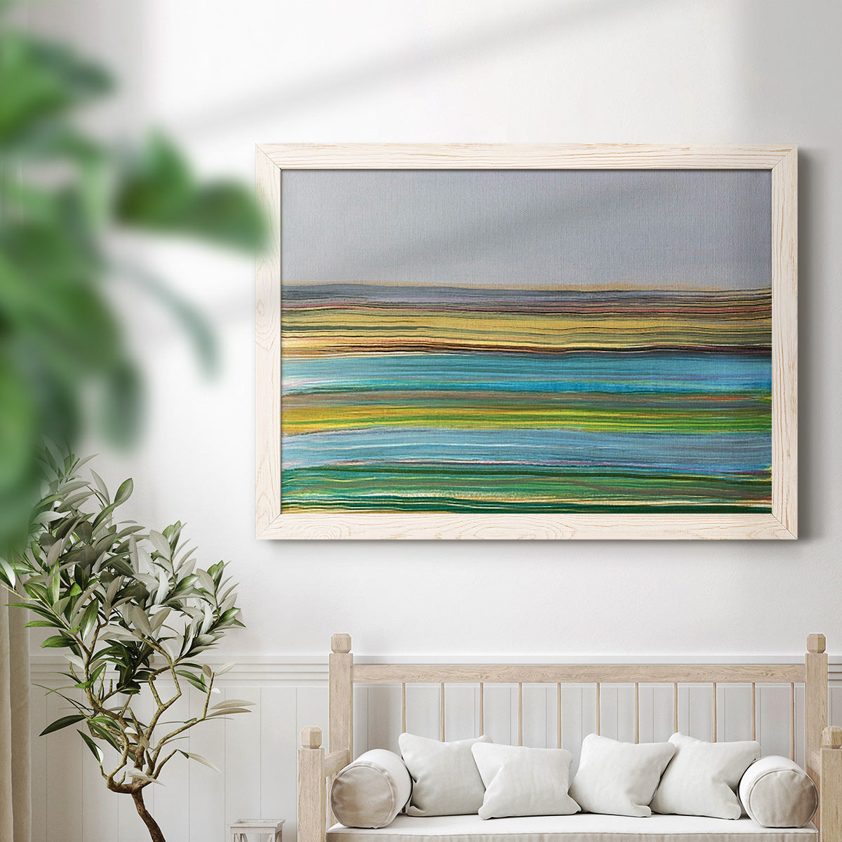 Parallel Striae I-Premium Framed Canvas - Ready to Hang