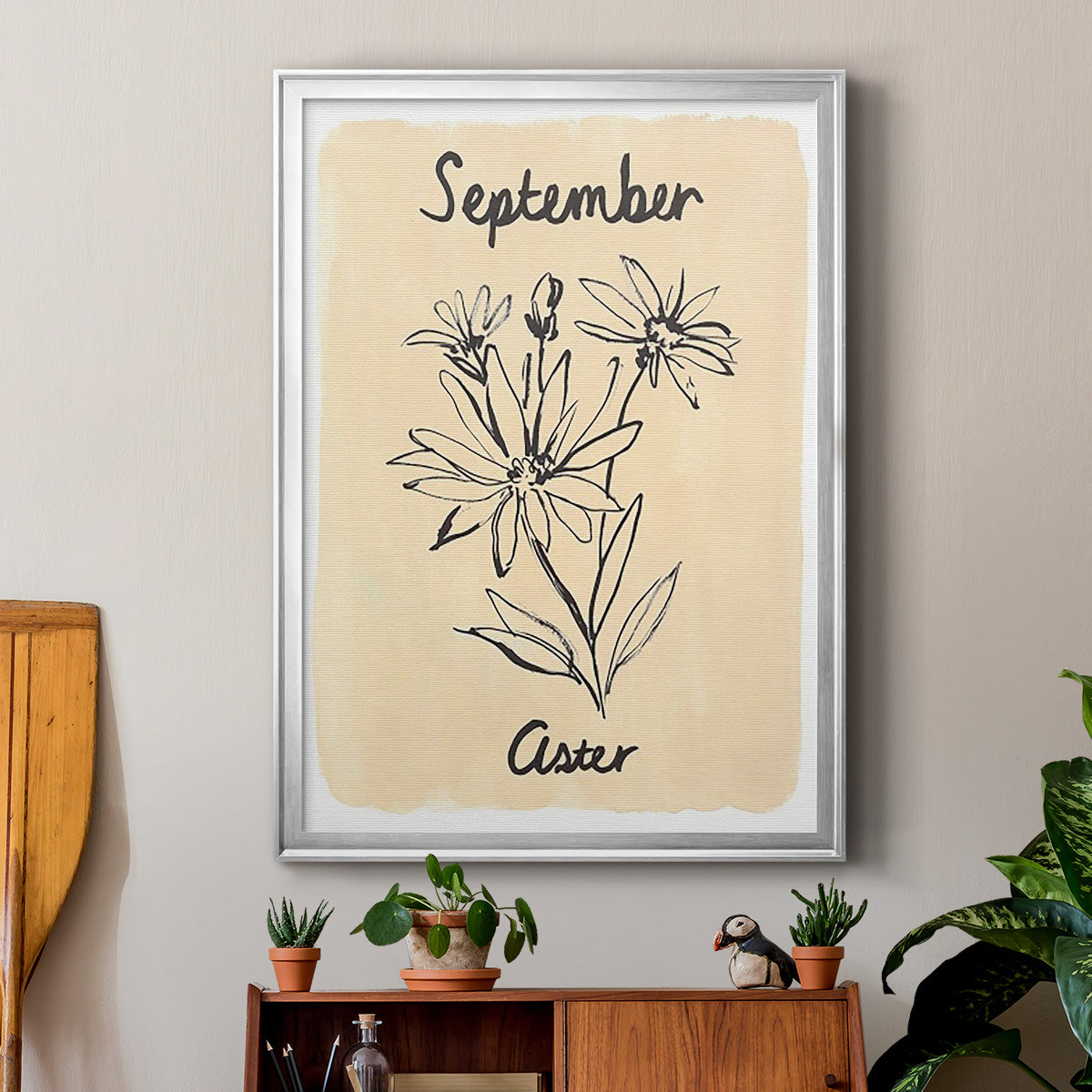 Birth Month IX Premium Framed Print - Ready to Hang