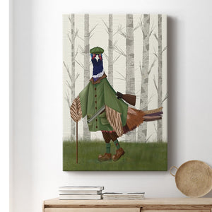 Pheasant Shooting Party 6 Premium Gallery Wrapped Canvas - Ready to Hang