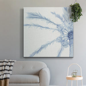 Chambray Palms I-Premium Gallery Wrapped Canvas - Ready to Hang