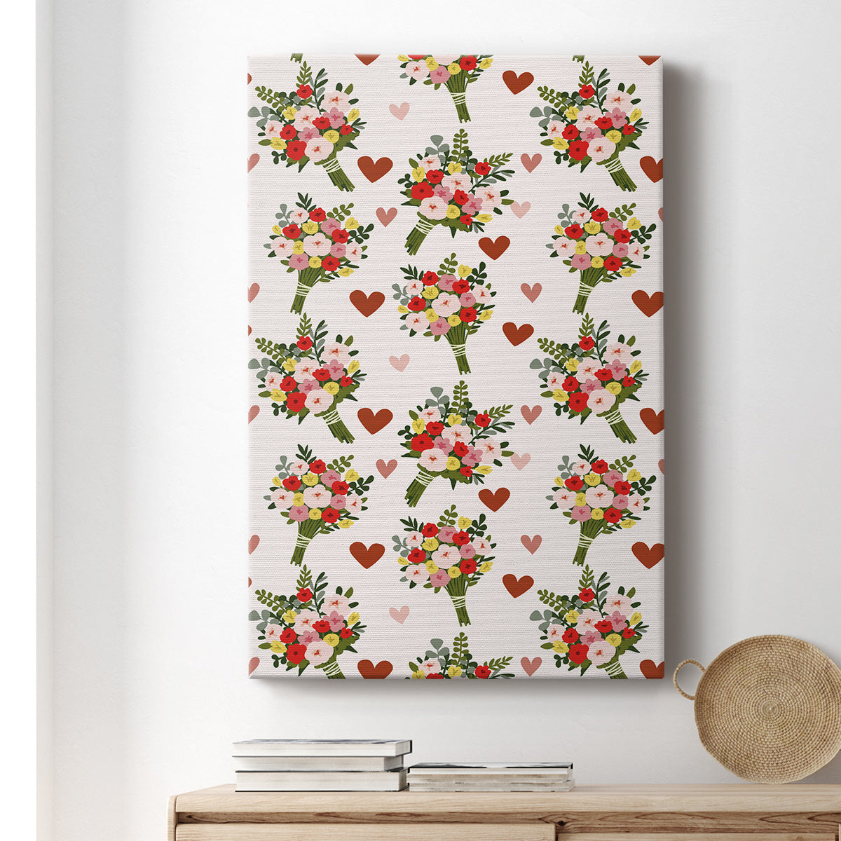 Darling Valentine Collection E Premium Gallery Wrapped Canvas - Ready to Hang