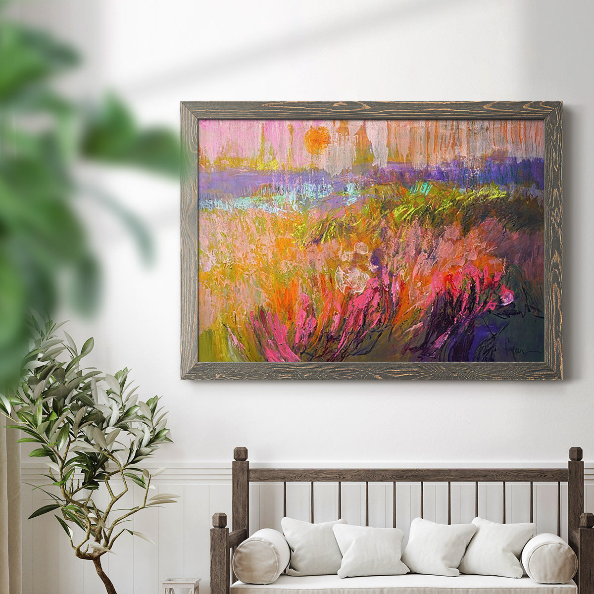 Among the Green Pastures VI-Premium Framed Canvas - Ready to Hang
