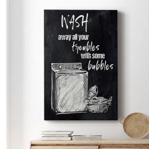 Wash Away Your Troubles Premium Gallery Wrapped Canvas - Ready to Hang