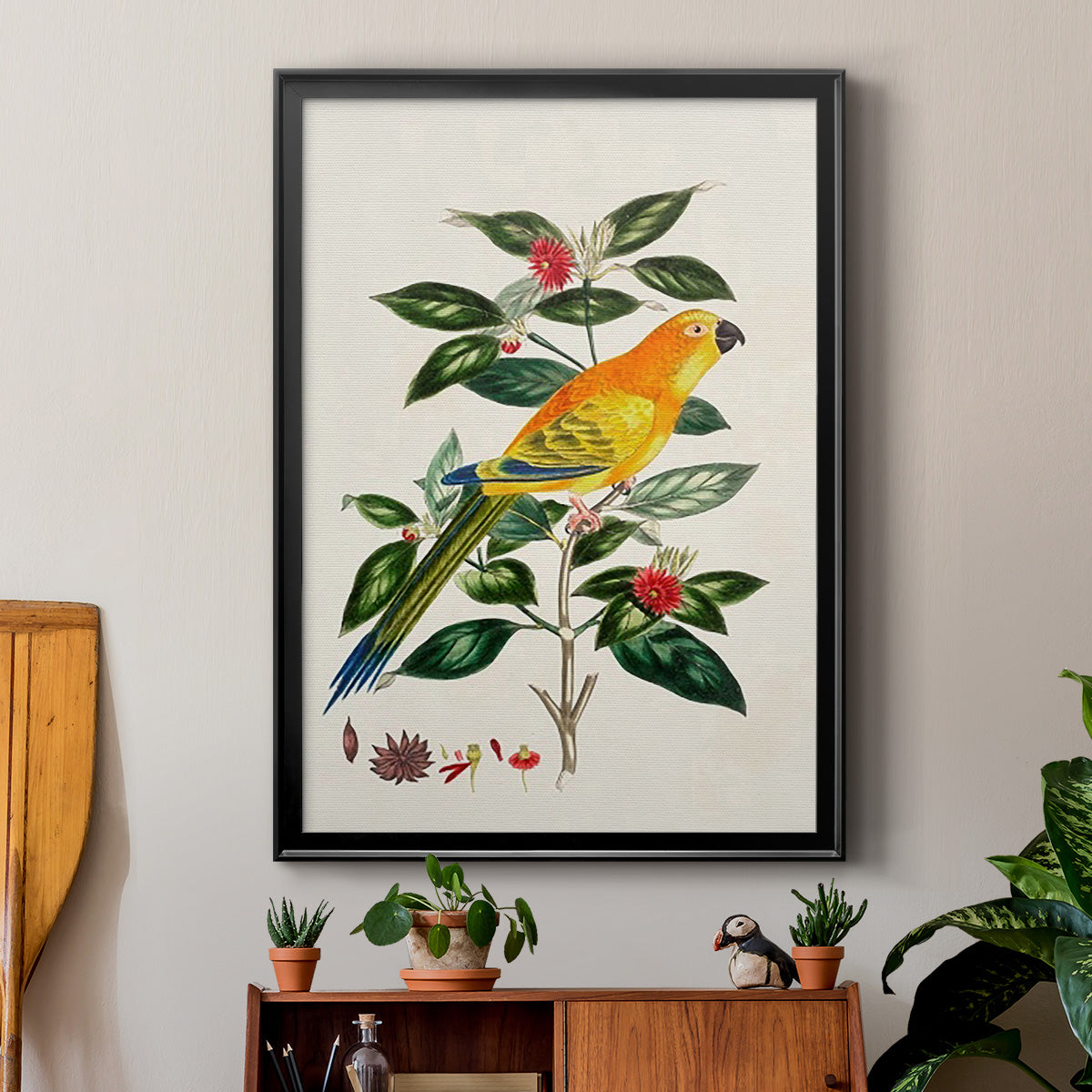 Bird in Habitat V Premium Framed Print - Ready to Hang