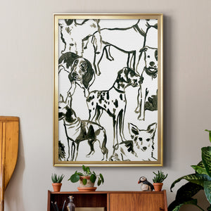 Canine Collage II Premium Framed Print - Ready to Hang