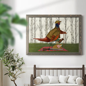 Pheasant Shooting Party 4-Premium Framed Canvas - Ready to Hang