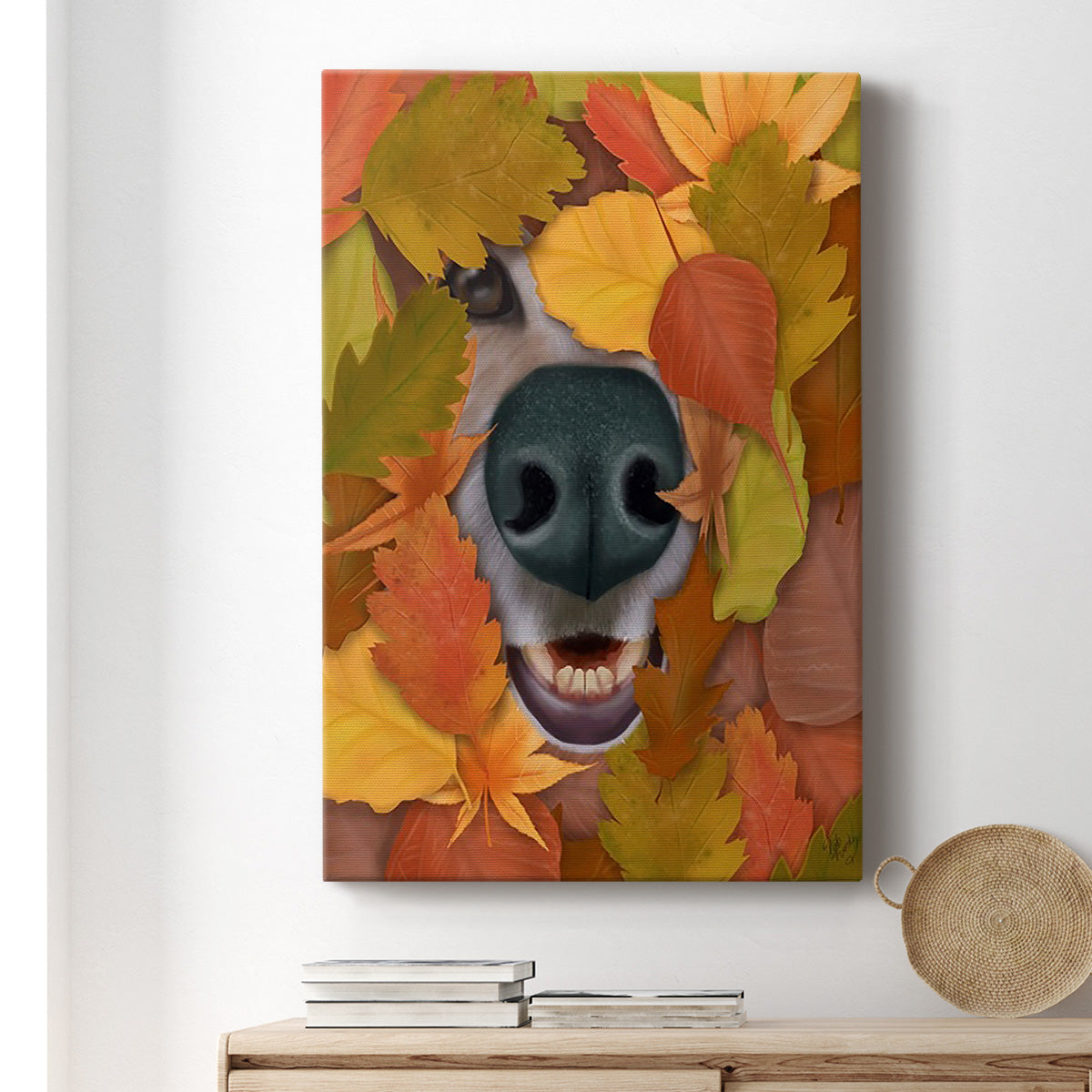 Sniffing Out Autumn Premium Gallery Wrapped Canvas - Ready to Hang