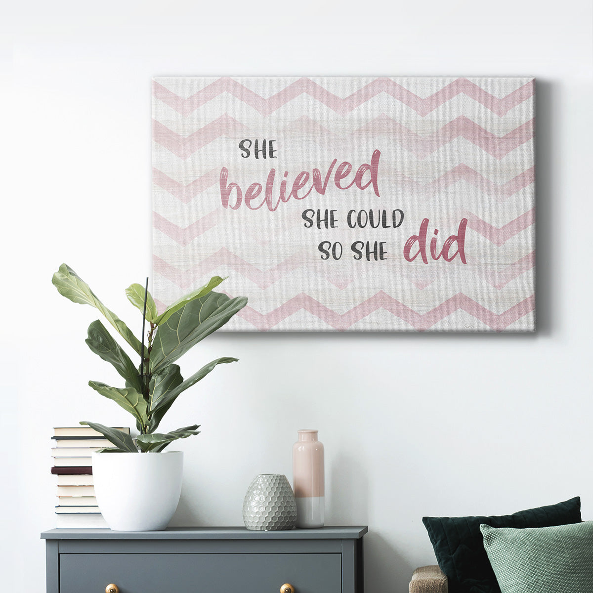 Believed She Could Premium Gallery Wrapped Canvas - Ready to Hang