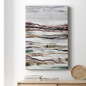 Muted Earth Layers I Premium Gallery Wrapped Canvas - Ready to Hang