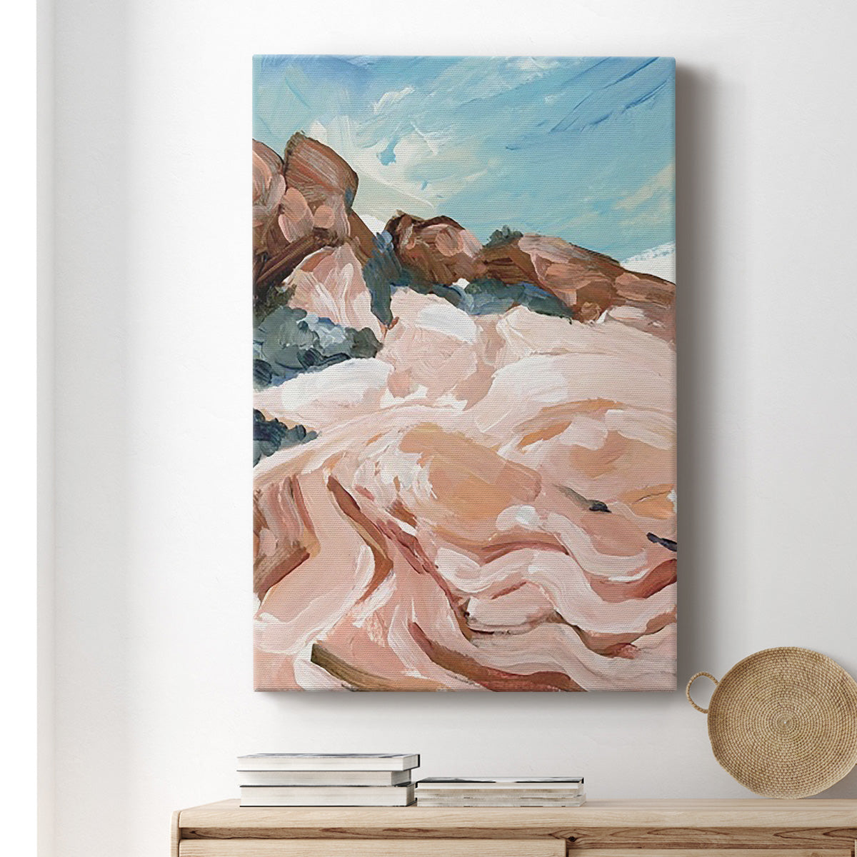 Impasto Plateau I Premium Gallery Wrapped Canvas - Ready to Hang
