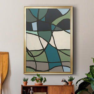 Multicolor Stained Glass I Premium Framed Print - Ready to Hang