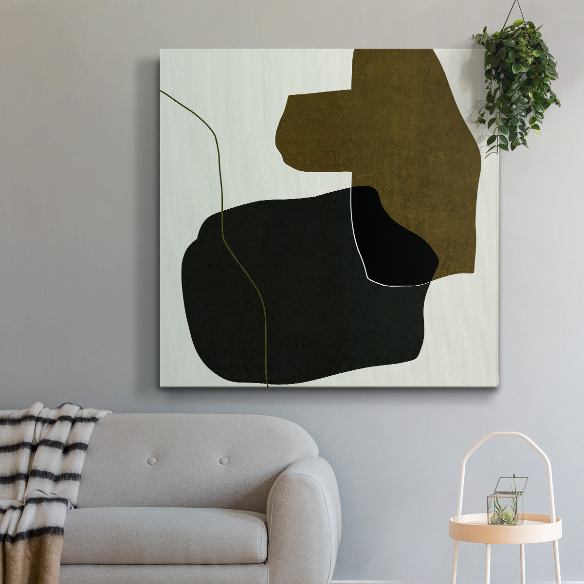 Shape Silhouettes I-Premium Gallery Wrapped Canvas - Ready to Hang