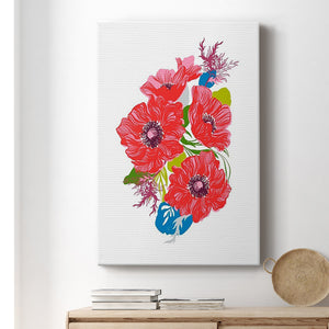 Brilliant Poppies I Premium Gallery Wrapped Canvas - Ready to Hang