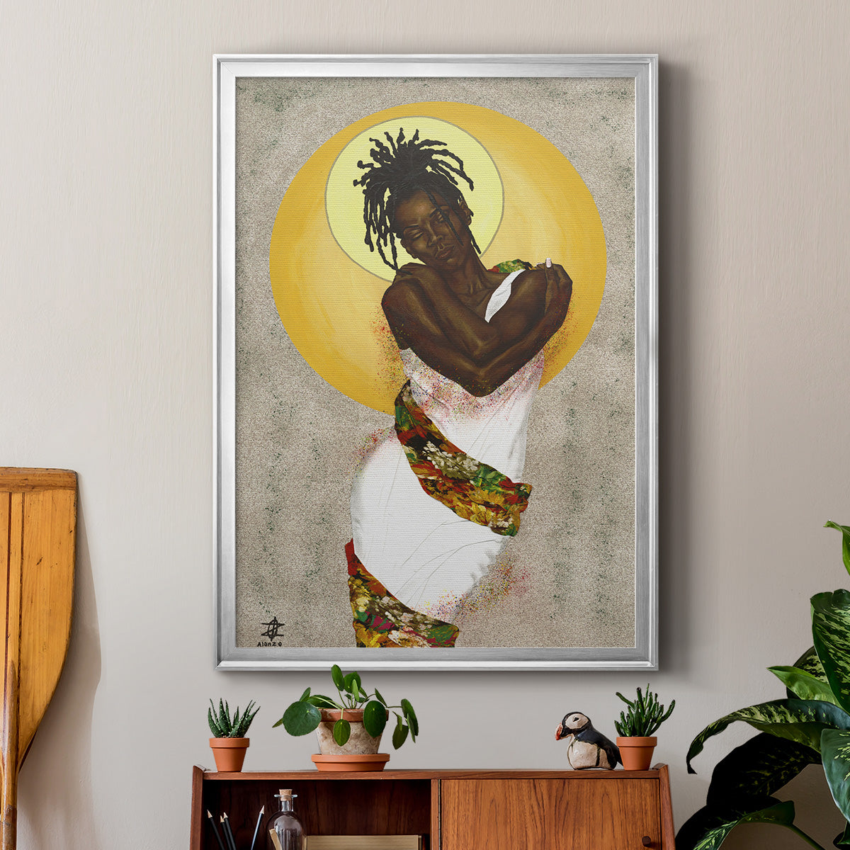 Her Love Premium Framed Print - Ready to Hang