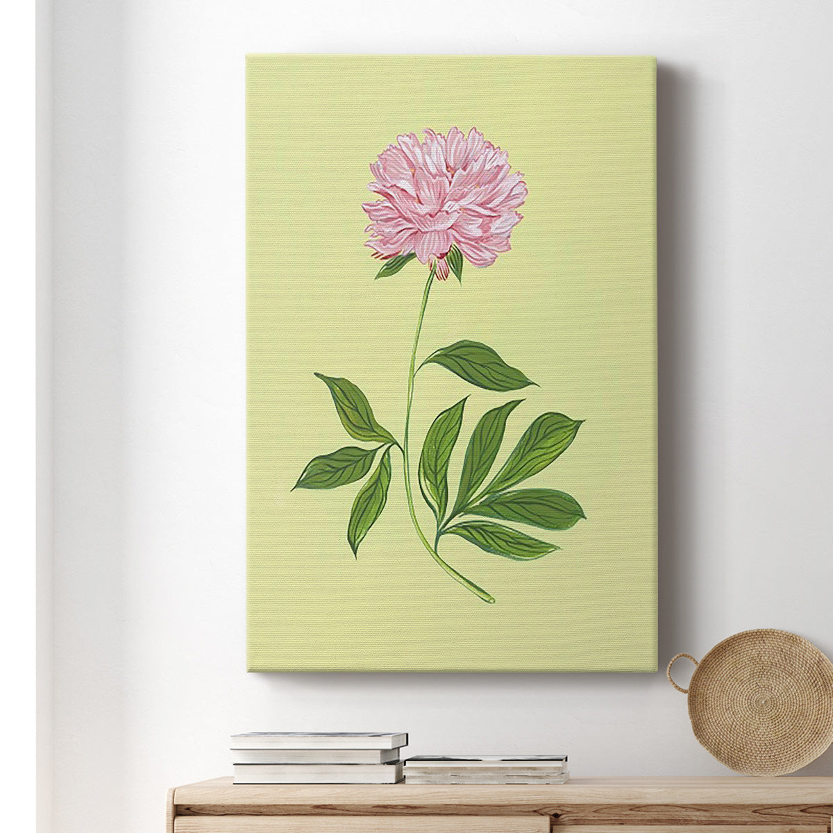 Peonies in Yellow I Premium Gallery Wrapped Canvas - Ready to Hang