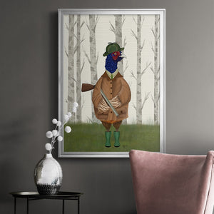 Pheasant Shooting Party 3 Premium Framed Print - Ready to Hang